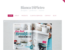 Tablet Screenshot of designedbybianca.com
